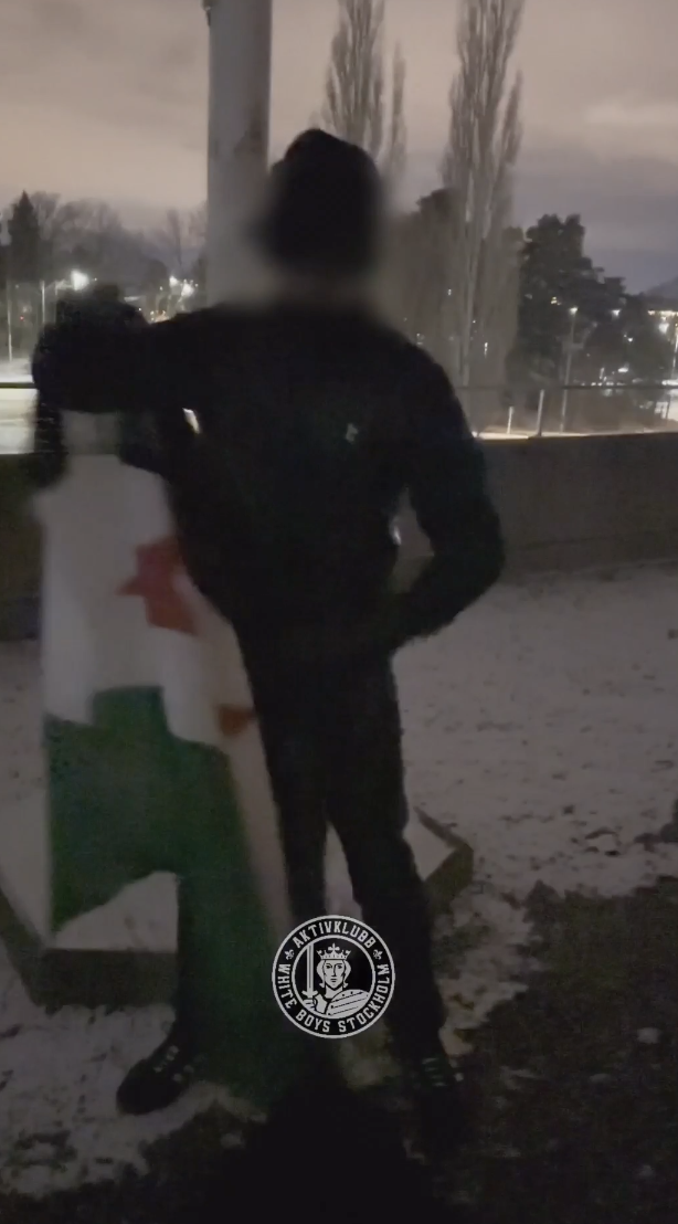 (Video/ Right-Wing Extremism): White Boys Stockholm Remove Flag From Syrian Embassy in Stockholm, Sweden - 14 March 2025